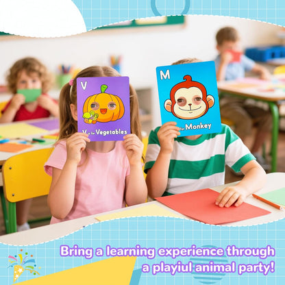 Interactive Animal Alphabet Flash Cards™ (26Pcs)
