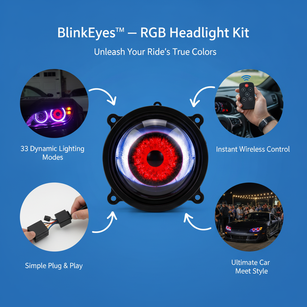 BlinkEyes™ — RGB Headlight Kit