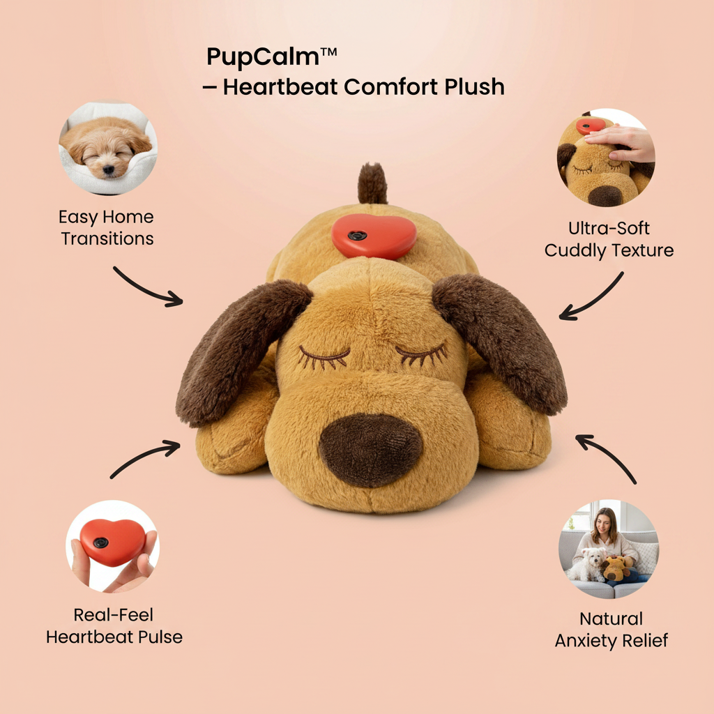 PupCalm™ — Heartbeat Comfort Plush