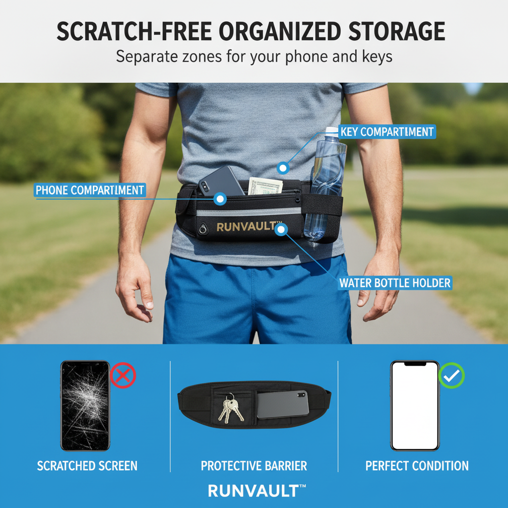 RunVault™ - The No-Bounce Running Belt